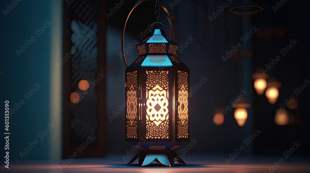 christmas lantern in the night