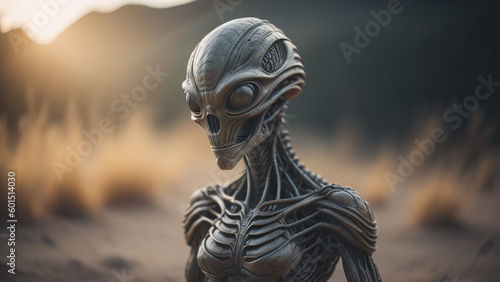 Humanoid Alien. Generative AI