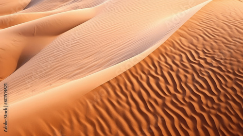 Sand dunes background. Illustration AI Generative. © ArtCookStudio