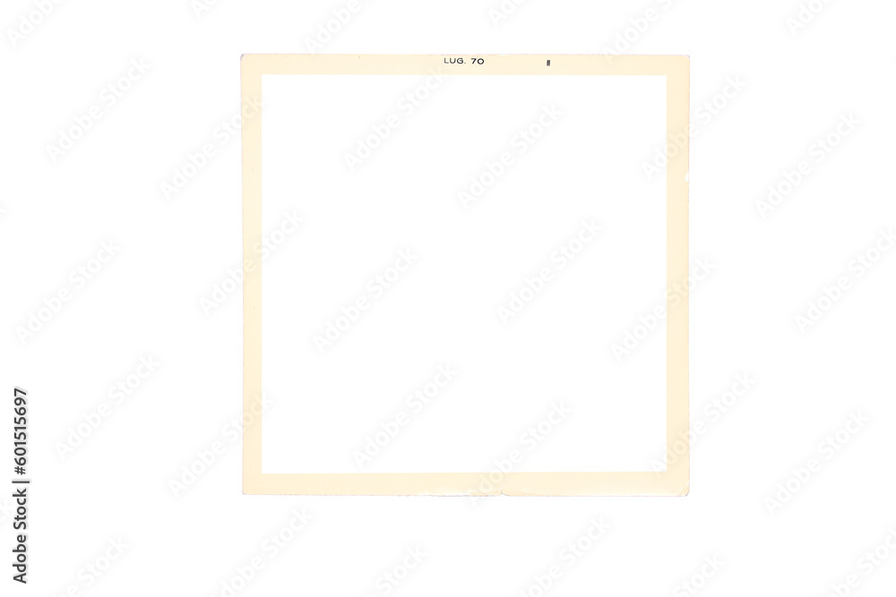 Obraz premium vintage photo frame texture png isolated picture postcard border