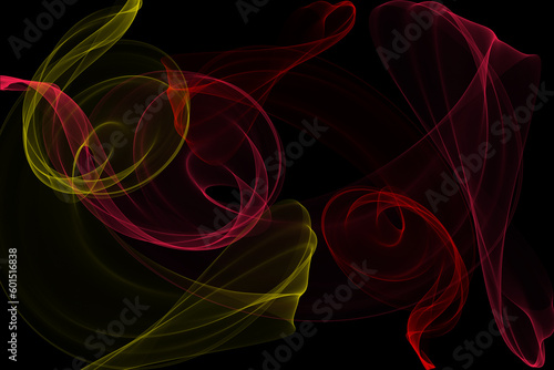 Multicolor abstract fire