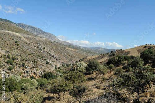 Les gorges de Vorizia près de Zaros en Crète
