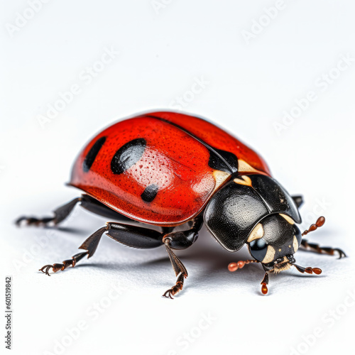 Ladybug isolated. Illustration AI Generative