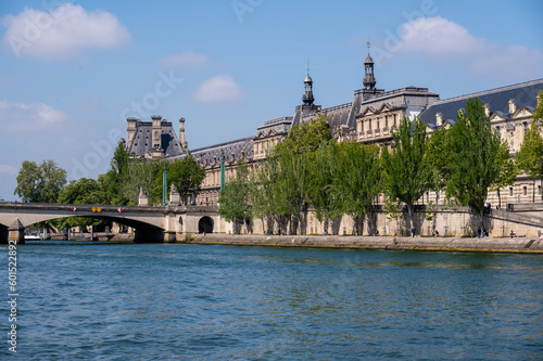 View across the Seine to the Louvre Museum