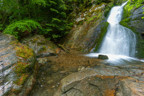 Resov waterfalls on the river Huntava in Nizky Jesenik  Northern Moravia  Czech Republic