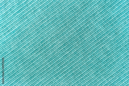 Wallpaper Mural Natural linen texture as background. Cotton fabric with turquoise and white diagonal line striped pattern, texture close up. Backdrop, wallpaper. Matereal for clothes, curtain and upholstery Torontodigital.ca
