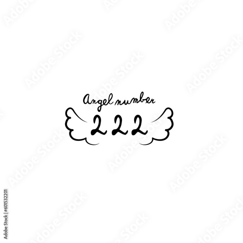 angel numbers 222 with angel wings