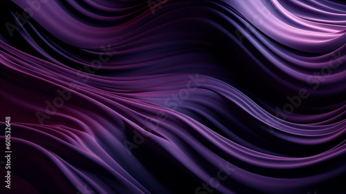 professional background of billowing purple silk waves. High quality illustration Generative AI