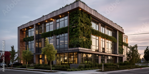 office greeny building at sunset © Rafael