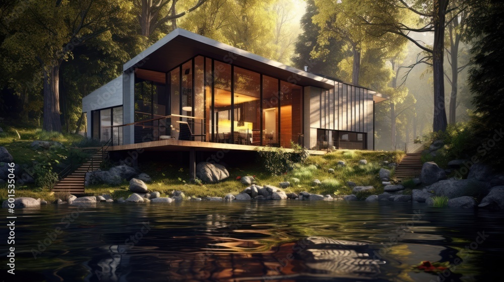 Obraz premium Modern House Design Exterior