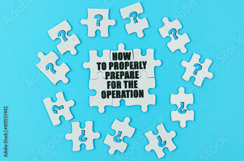 How to properly prepare for the operation photo
