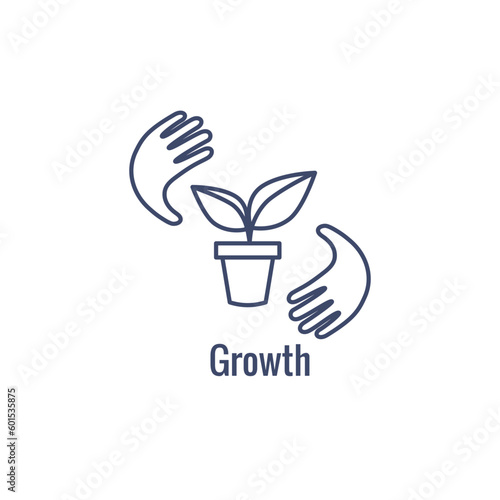 Core Values icon with value driven icon describing part of core values