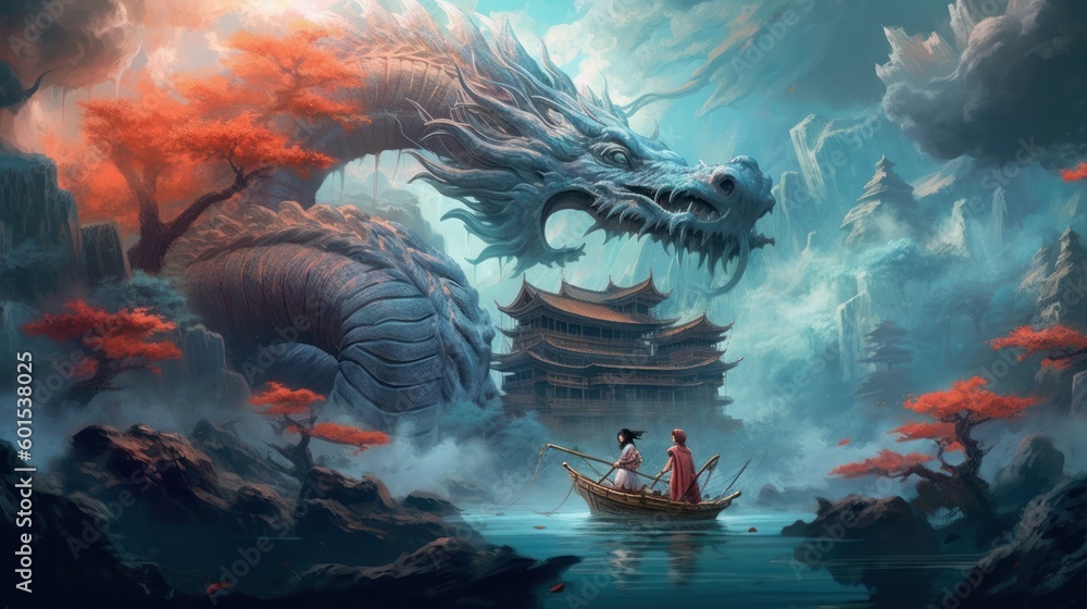 Chinese Fantasy Style Scene Game Art