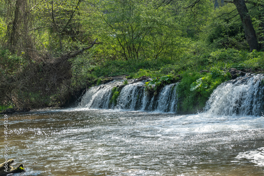 Spring Landscape of Iskar river near Pancharevo lake, Bulgaria Spring Landscape of Iskar river near Pancharevo lake, Bulgaria