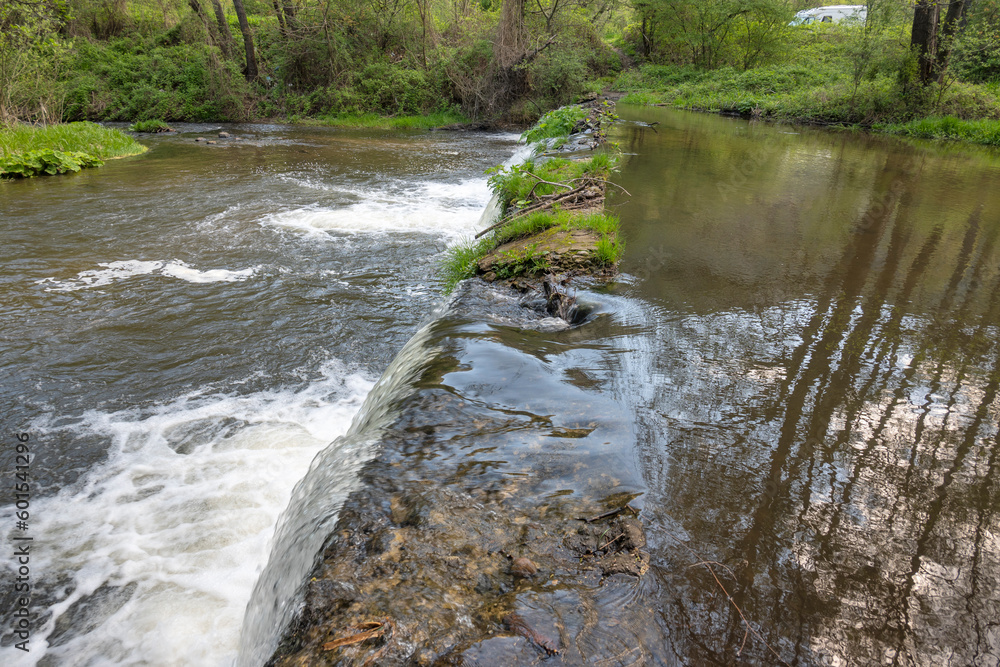 Spring Landscape of Iskar river near Pancharevo lake, Bulgaria Spring Landscape of Iskar river near Pancharevo lake, Bulgaria