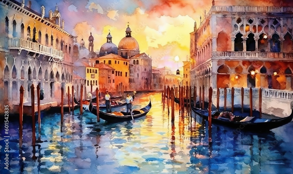 Venice in watercolor
