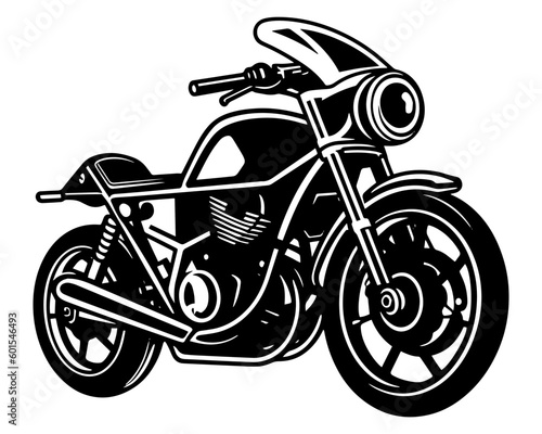 motorcycle isolated on white background
