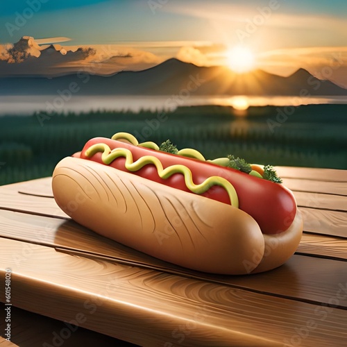 A delicious nutritious hotdog