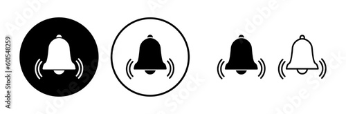 Bell Icon vector in trendy flat style isolated. Notification symbol web site design