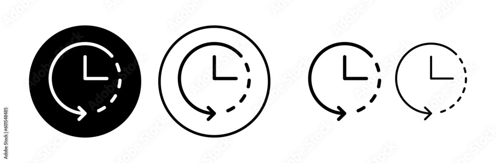 Clock icon. Time icon vector. Clock icon in trendy flat style isolated Clock icon. Time icon vector. Clock icon in trendy flat style isolated
