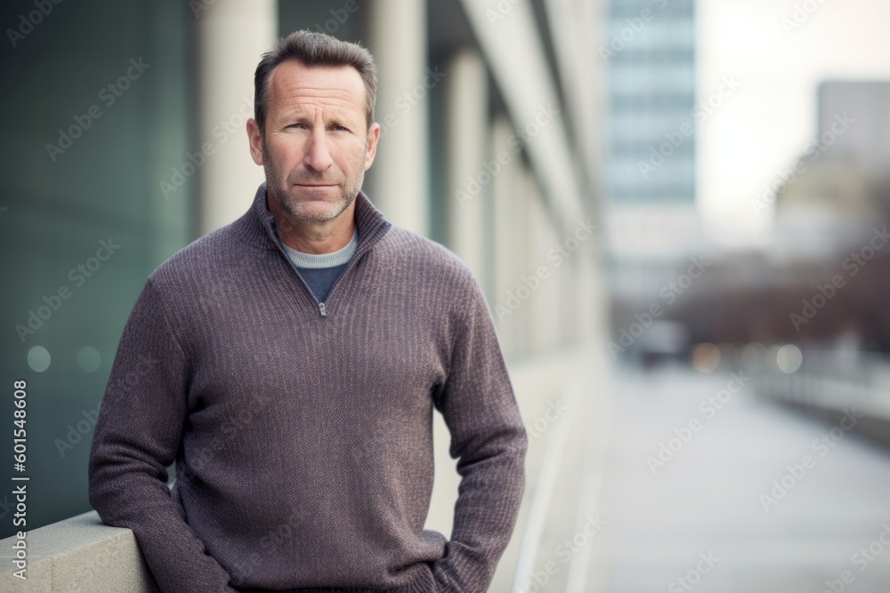 Portrait of a mature man in an urban environment with copy space Portrait of a mature man in an urban environment with copy space