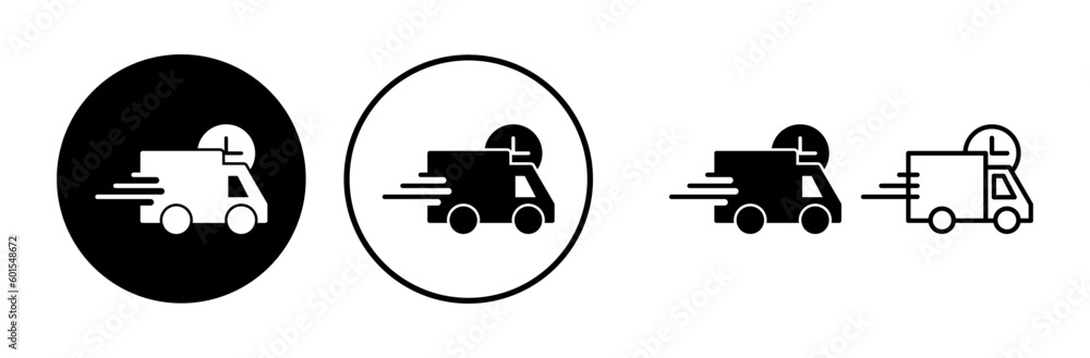 Delivery icon vector. Shipping fast delivery icon Delivery icon vector. Shipping fast delivery icon