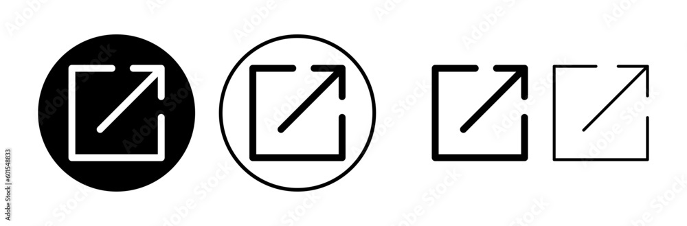 External link icon vector. hyperlink chain symbol. download, share, External link icon vector. hyperlink chain symbol. download, share,
