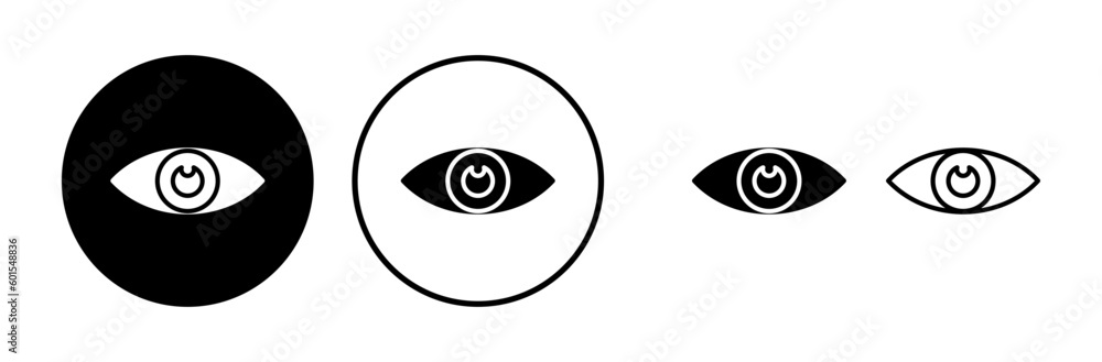 Eye icon. Look and Vision icon. Eye vector icon Eye icon. Look and Vision icon. Eye vector icon