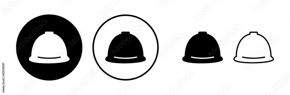 Fototapeta premium Helmet icon vector. safety helmet icon