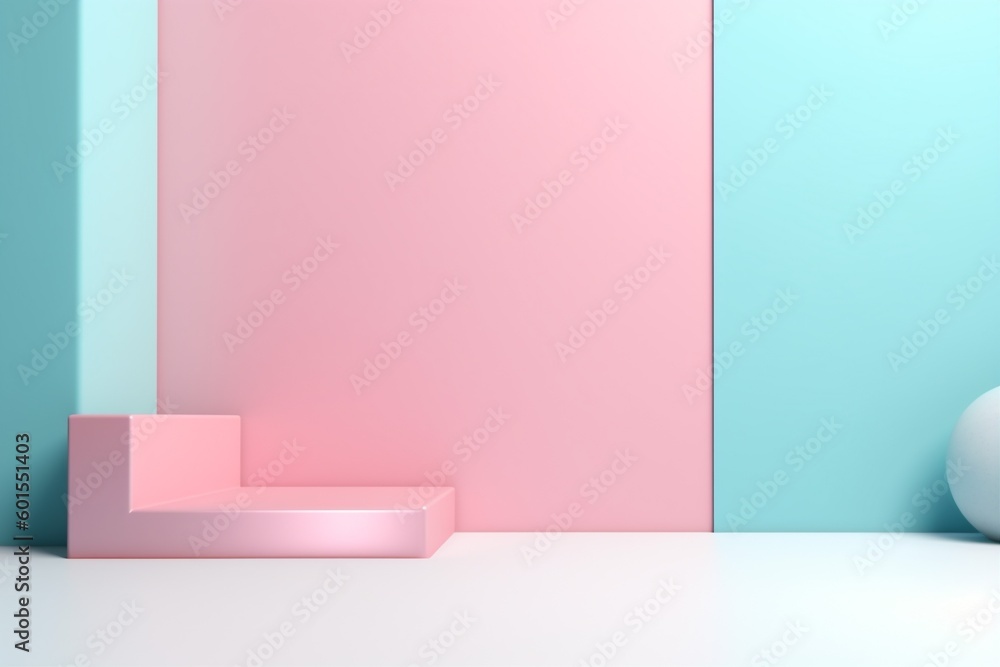 room wall mockup indoor modern floor minimal background interior light gray stage. Generative AI. room wall mockup indoor modern floor minimal background interior light gray stage. Generative AI.