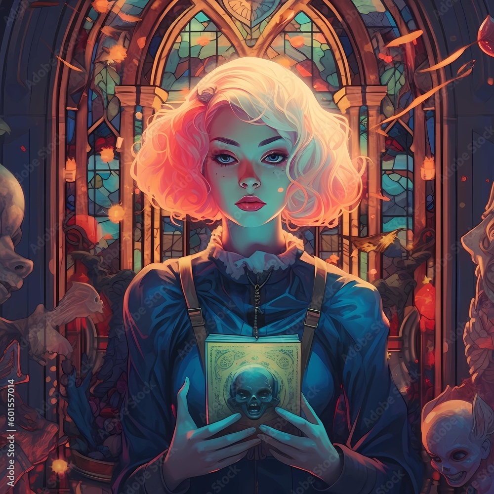 Obraz premium woman in a church