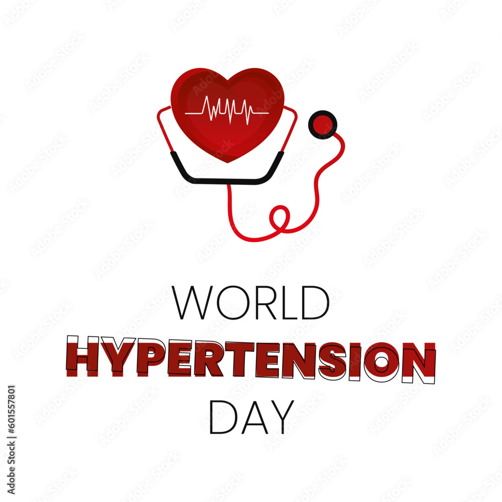 World Hypertension day. 17th May. Hypertension concept. vector illustration.