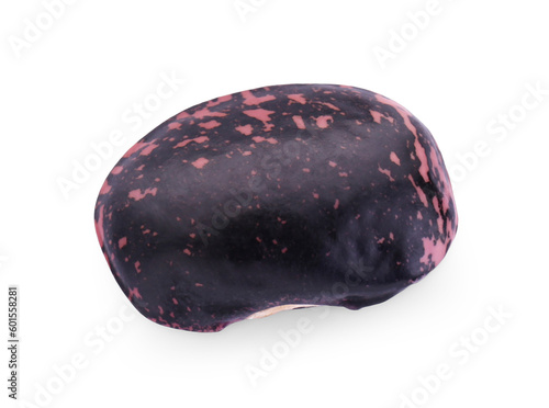Dry kidney bean isolated on white, top view