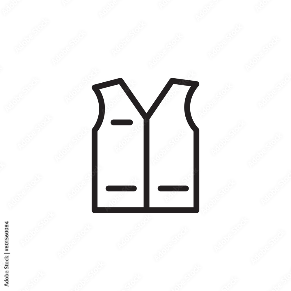 Fashion Vest Wasket Outline Icon Fashion Vest Wasket Outline Icon