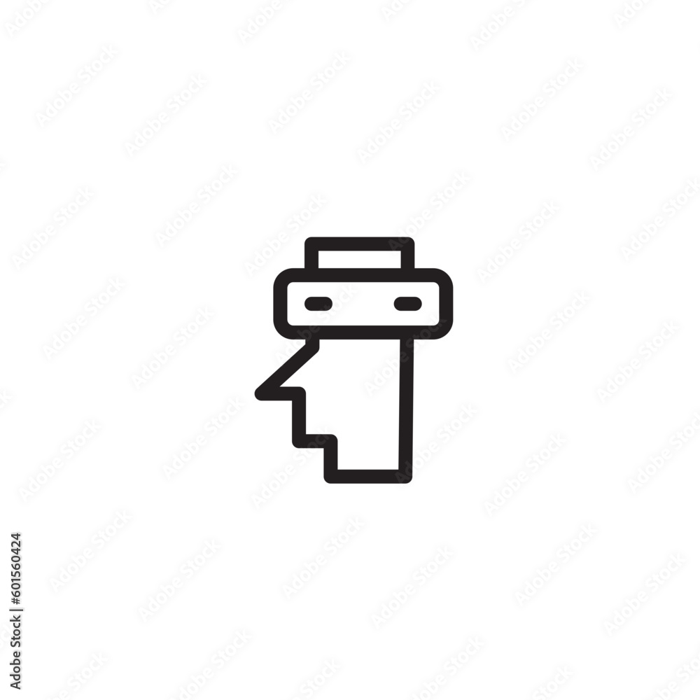 Technician Repair Vehicle Outline Icon Technician Repair Vehicle Outline Icon