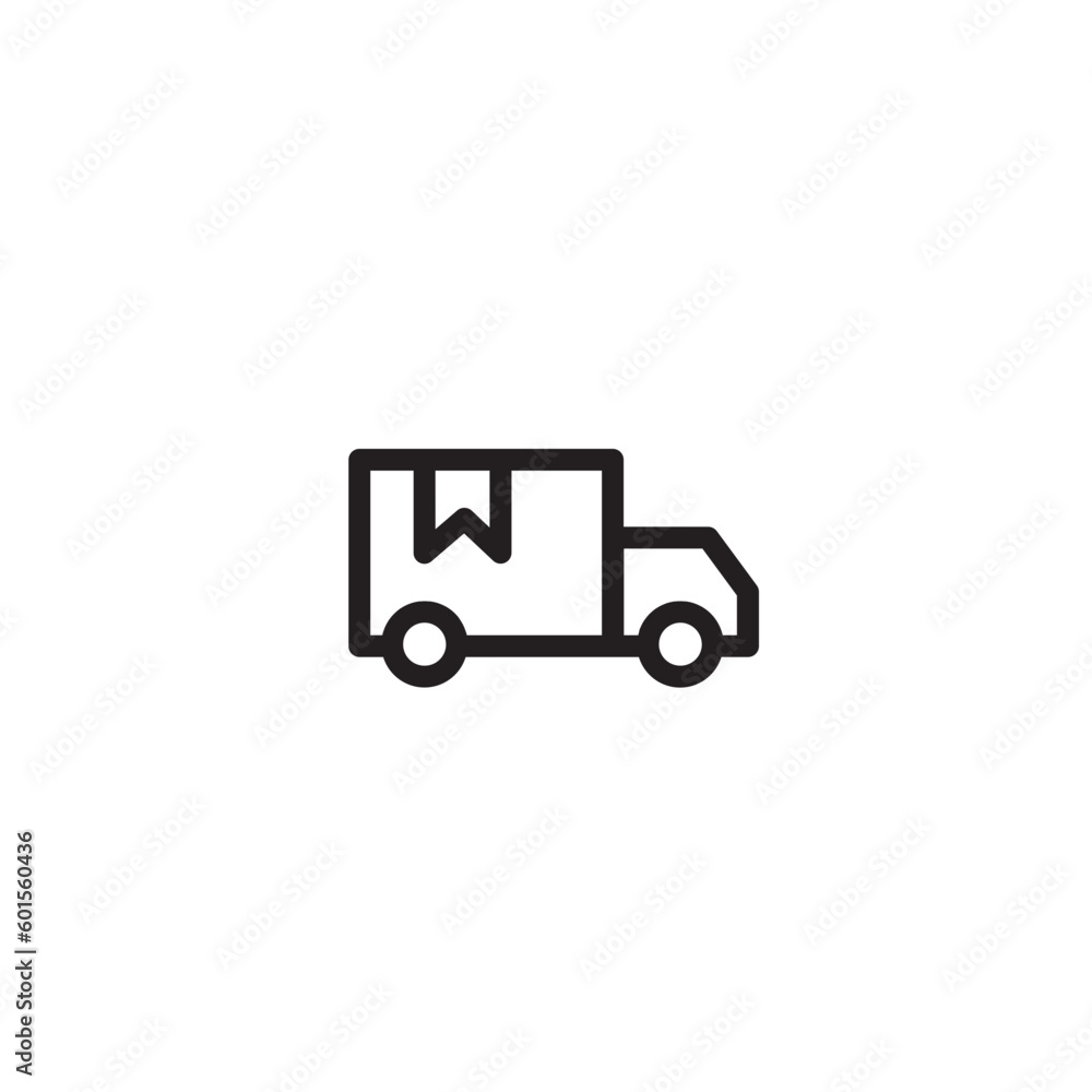 Truck Van Car Outline Icon Truck Van Car Outline Icon