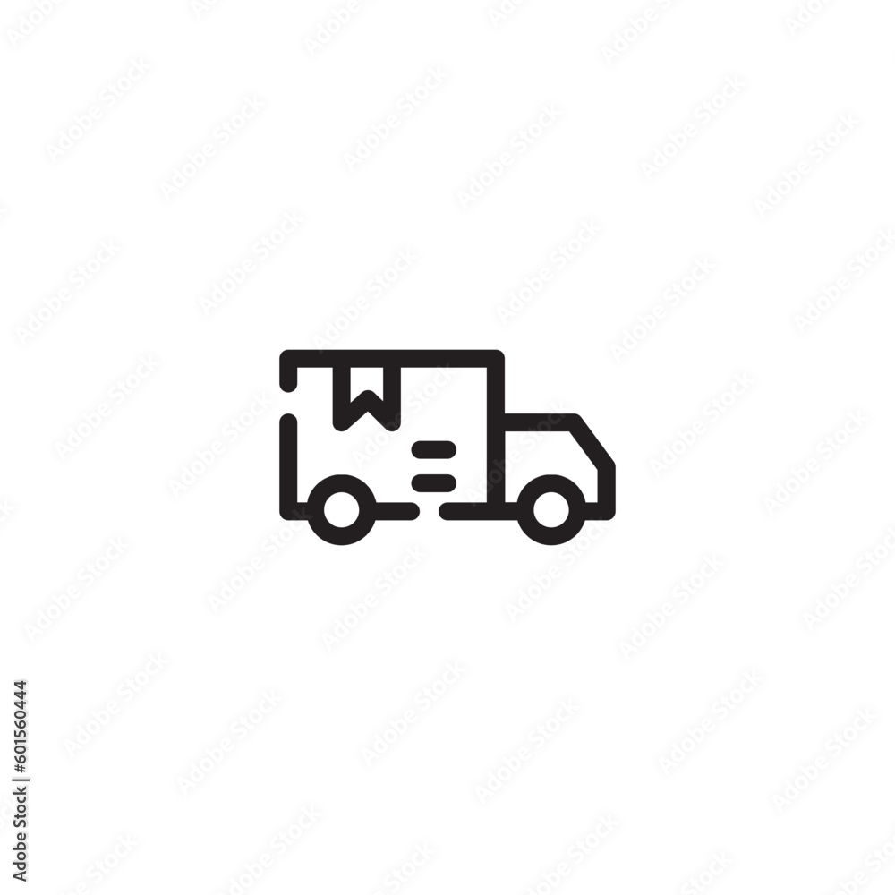 Truck Van Car Outline Icon