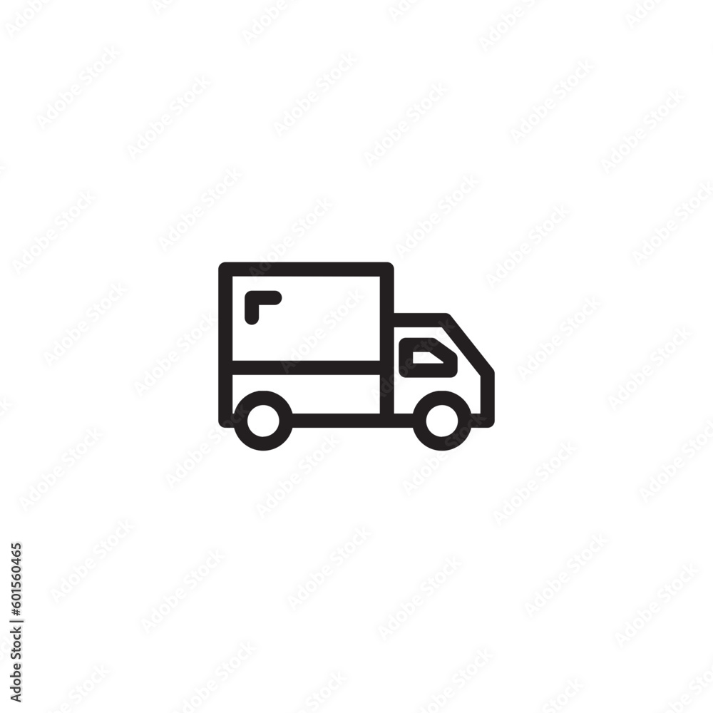 Car Delivery Vehicle Outline Icon Car Delivery Vehicle Outline Icon