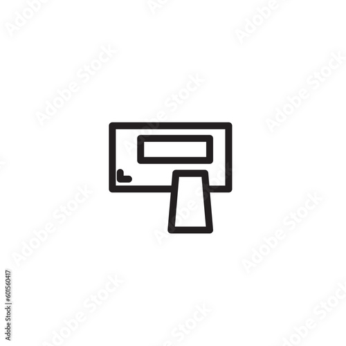 Taxi Taximeter Car Outline Icon