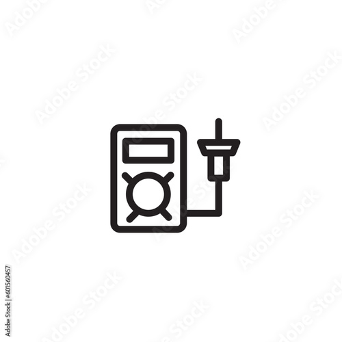 Volt Meter Power Outline Icon