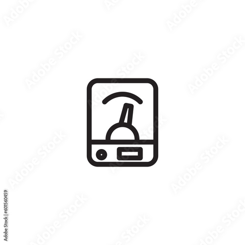 Volt Meter Power Outline Icon