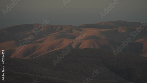 Mountainous landscape from Mirador de Las Penitas at sunset, Betancuria photo