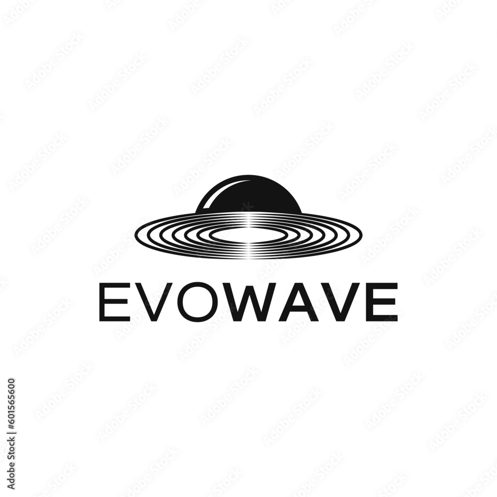 Unique logo combination of UFO and vinyl. It is suitable for use as a record logo. Unique logo combination of UFO and vinyl. It is suitable for use as a record logo.