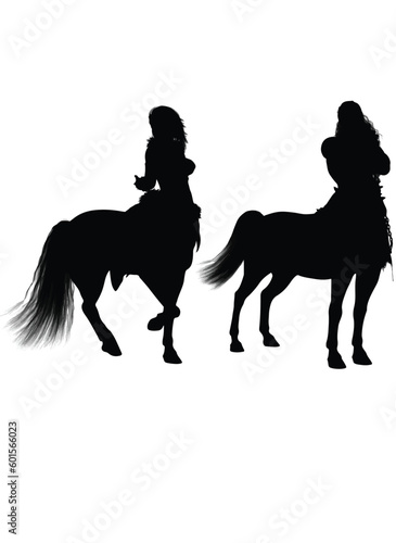 silhouette of a horse