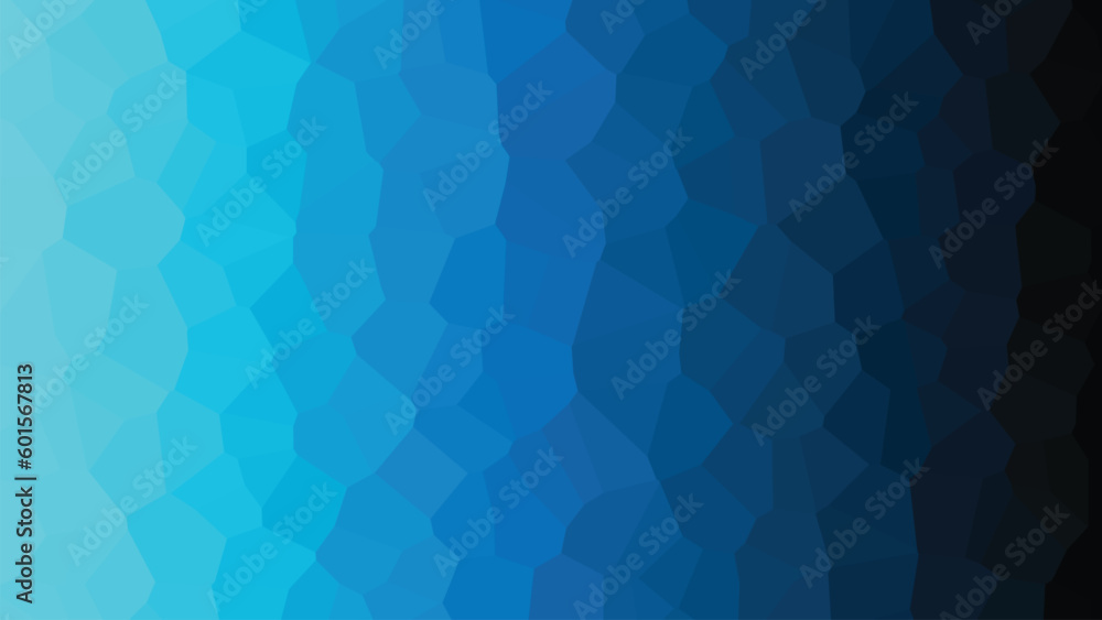 Fototapeta premium Abstract blue polygonal background, blue low poly pattern, gradient dark and light blue color. Vector illustration