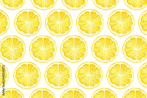 Seamless lemon pattern on white background for printing use and many digital needs