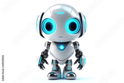 Smokey Robot Cyber Robot Toy Backdrop With Copyspace Generative AI