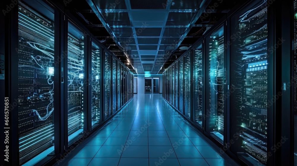 Technological Powerhouse: Cutting-Edge Supercomputer in High-Tech Lab 2. Generative AI Technological Powerhouse: Cutting-Edge Supercomputer in High-Tech Lab 2. Generative AI