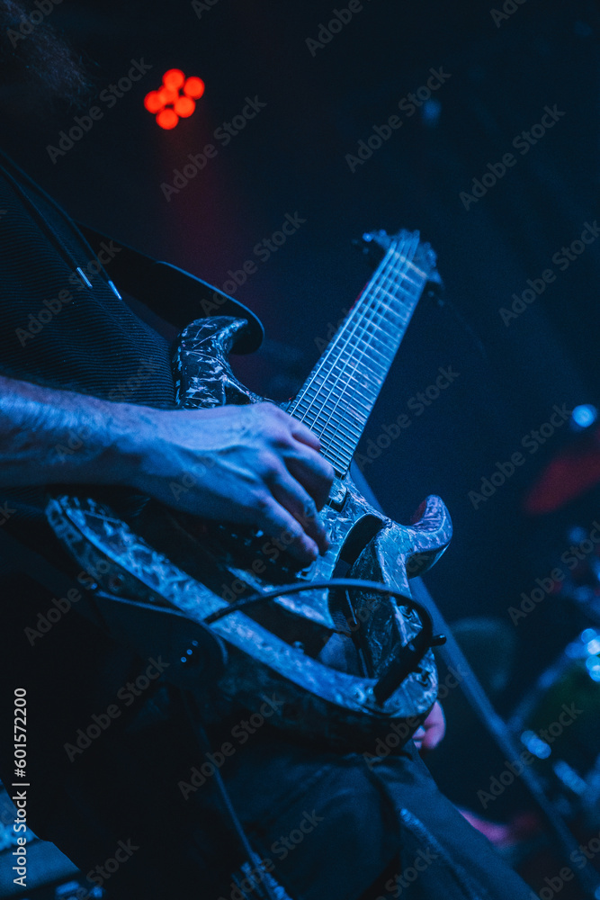 Naklejka premium Guitar being played