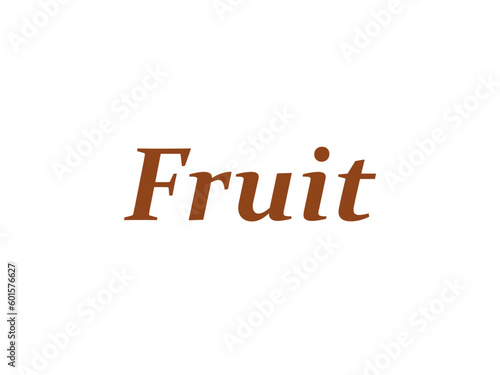 set of fruits